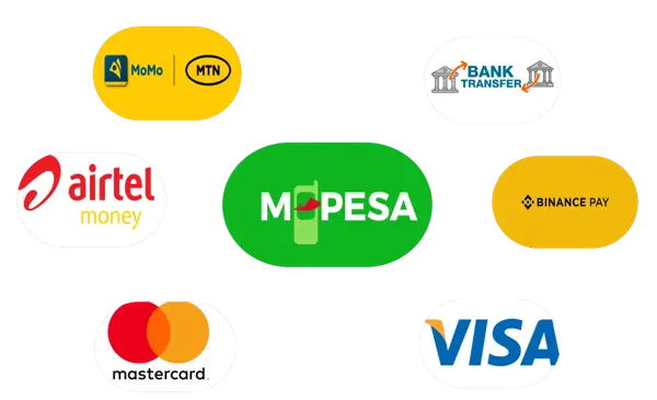Jeskie Services SMM Panel payment methods: M-Pesa, MTN MoMo, Airtel Money, Binance and Bank Transfers across Africa